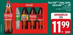 Edeka Coca-Cola, Fanta, Sprite, mezzo mix, Lift Angebot