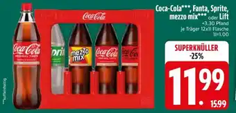 Edeka Coca-Cola, Fanta, Sprite, mezzo mix, Lift Angebot
