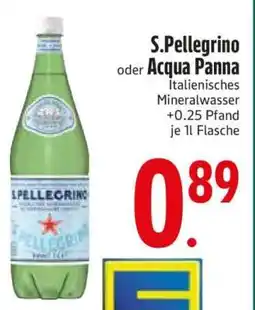 Edeka S.Pellegrino oder Acqua Panna Angebot