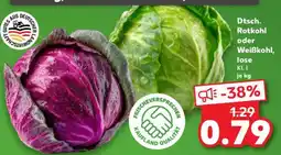 Kaufland Dtsch. Rotkohl oder Weißkohl, lose Angebot