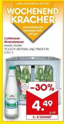 Netto Marken-Discount Lichtenauer Mineralwasser Angebot