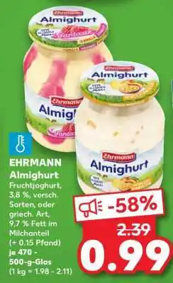 Kaufland EHRMANN Almighurt Angebot