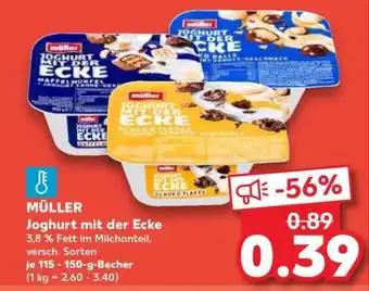 Kaufland Joghurt mit der Ecke Angebot