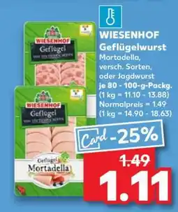 Kaufland WIESENHOF Geflügelwurst Angebot