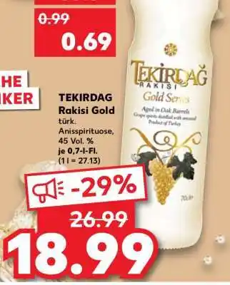 Kaufland TEKIRDAG Rakisi Gold Angebot
