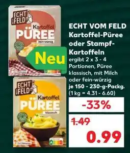 Kaufland ECHT VOM FELD Kartoffel-Püree oder Stampf-Kartoffeln Angebot