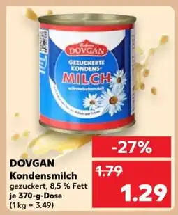 Kaufland DOVGAN Kondensmilch Angebot