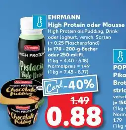 Kaufland EHRMANN High Protein oder Mousse Angebot