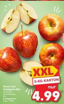 Kaufland Dtsch./ital. Tafeläpfel XXL Angebot