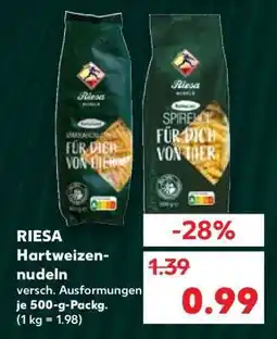 Kaufland RIESA Hartweizennudeln Angebot