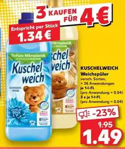 Kaufland KUSCHELWEICH Weichspüler Angebot
