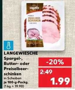 Kaufland LANGEWIESCHE Spargel-, Butter- oder Preiselbeerschinken Angebot