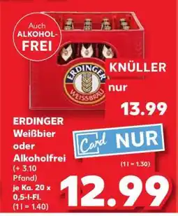 Kaufland ERDINGER Weißbier oder Alkoholfrei Angebot