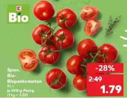 Kaufland Span. Bio- Rispentomaten Angebot