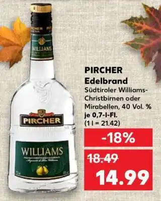 Kaufland Pircher Edelbrand Angebot