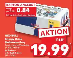 Kaufland RED BULL Energy Drink Halloween-Tray Angebot