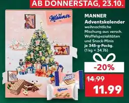 Kaufland MANNER Adventskalender Angebot