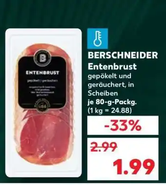 Kaufland BERSCHNEIDER Entenbrust Angebot