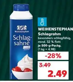 Kaufland Weihenstephan Schlagrahm Angebot