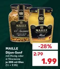 Kaufland MAILLE Dijon-Senf mit Honig oder à l'Ancienne Angebot