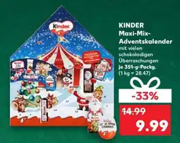 Kaufland Kinder Maxi Mix Adventskalender Angebot