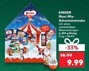 Kaufland Kinder Maxi Mix Adventskalender Angebot
