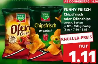 Kaufland FUNNY-FRISCH Chipsfrisch oder Ofenchips Angebot