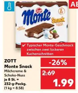 Kaufland Zott Monte Snack Angebot