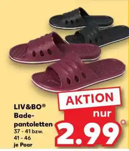 Kaufland LIV&BO Badepantoletten Angebot