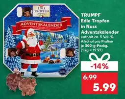 Kaufland Trumpf Edle Tropfen in Nuss Adventskalender Angebot