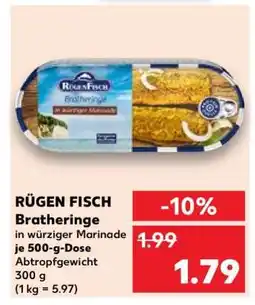 Kaufland RÜGEN FISCH Bratheringe Angebot