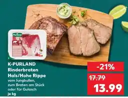 Kaufland K-PURLAND Rinderbraten Hals/Hohe Rippe Angebot