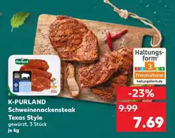 Kaufland K-PURLAND Schweinenackensteak Texas Style Angebot