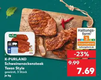 Kaufland K-PURLAND Schweinenackensteak Texas Style Angebot