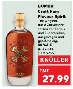 Kaufland BUMBU Craft Rum Flavour Spirit Angebot