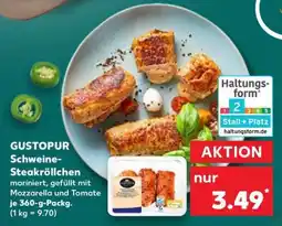 Kaufland GUSTOPUR Schweine-Steakröllchen Angebot
