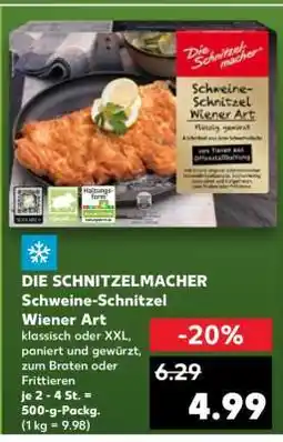 Kaufland DIE SCHNITZELMACHER Schweine-Schnitzel Wiener Art Angebot