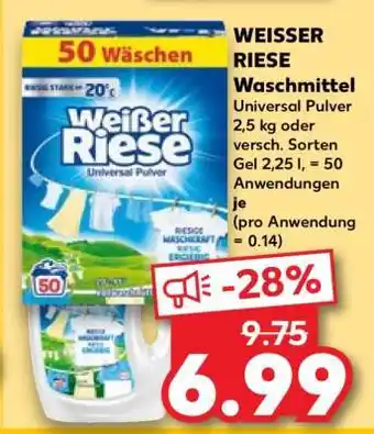 Kaufland Weißer Riese Waschmittel Angebot