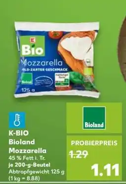Kaufland K-BIO Bioland Mozzarella Angebot