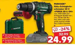 Kaufland PARKSIDE Akku-Schlagbohrschrauber 20 V PSBSA 20-Li D4 Angebot
