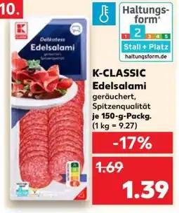 Kaufland K-CLASSIC Edelsalami Angebot