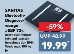 Kaufland SANITAS Bluetooth-Diagnosewaage SBF 72 Angebot