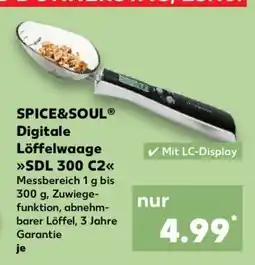 Kaufland SPICE&SOUL Digitale Löffelwaage SDL 300 C2 Angebot