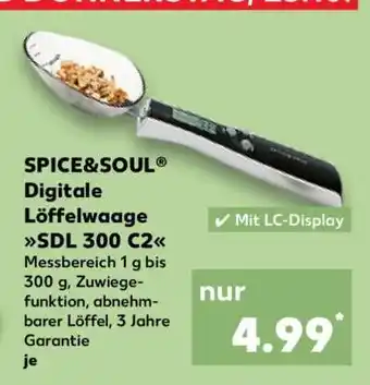 Kaufland SPICE&SOUL Digitale Löffelwaage SDL 300 C2 Angebot