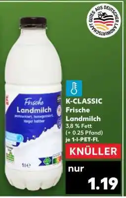 Kaufland K-CLASSIC Frische Landmilch Angebot