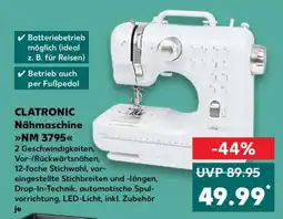 Kaufland CLATRONIC Nähmaschine NM 3795 Angebot
