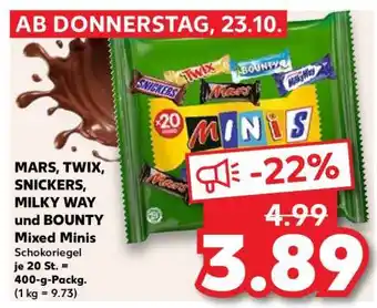 Kaufland MARS, TWIX, SNICKERS, MILKY WAY und BOUNTY Mixed Minis Angebot
