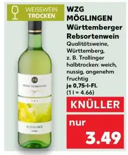 Kaufland WZG MÖGLINGEN Württemberger Rebsortenwein Angebot