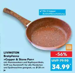 Kaufland LIVINGTON Bratpfanne Copper & Stone Pan Angebot
