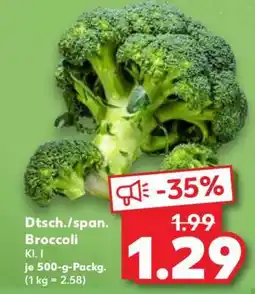 Kaufland Dtsch./span. Broccoli Angebot